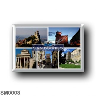 SM0008 Europe - San Marino - Fortress of Guaita on Mount Titano - Public Building - Basilica - Eugippo Street