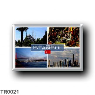 TR0021 Europe - Turkey - Istanbul - Sultan Ahmed Mosque - Gran Bazaar - Bosphorus Bridge - Business district