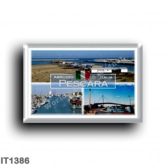 IT1386 Europe - Italy - Abruzzo - Pescara - The Sea Bridge - The Trabocchi of the Porto Canale - Porto Canale