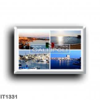 IT1331 Europe - Italy - Puglia - Gallipoli - Salento - Porto - Beach - Panorama - Lecce