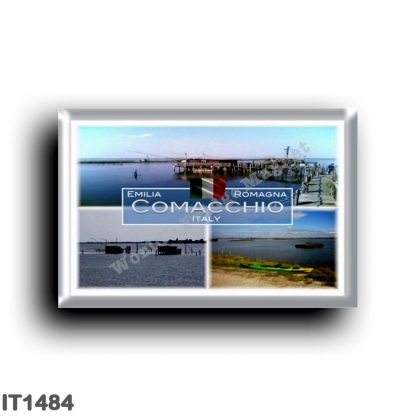 IT1484 Europe - Italy - Emilia Romagna - Comacchio - Fishing shed - Valley - Sea View