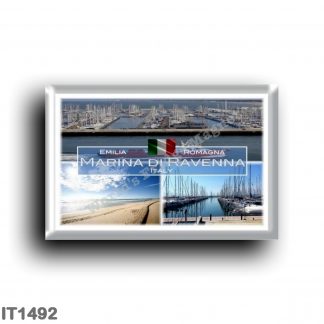 IT1492 Europe - Italy - Emilia Romagna - Italy - Emilia Romagna - Marina di Ravenna - Harbor - Beach - Panorama