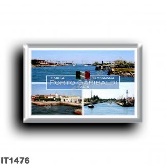 IT1476 Europe - Italy - Emilia Romagna - Porto Garibaldi - lighthouse - Port entrance