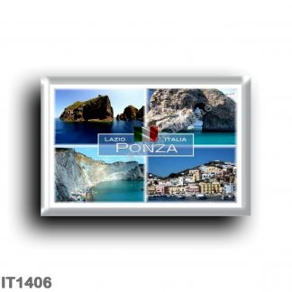 IT1406 Europe - Italy - Lazio - Ponza - Natural Arch - Cala di Luna - Palmarola - Faraglione di Mezzogiorno - Harbor