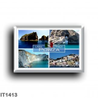 IT1413 Europe - Italy - Lazio - Ponza - Natura Arch - Chiaia di Luna - Palmarola - Faraglione di Mezzogiorno - Harbor