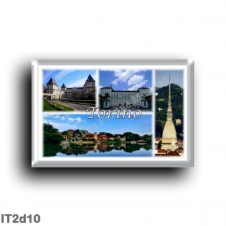 IT2d10 Europe - Italy - Piedmont - Turin - Valentino Castle - Royal Palace - Village and Rocca Medieval - Mole Antonelliana