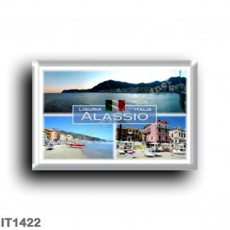 IT1422 Europe - Italy - Liguria - Alassio - View - Beach - Panorama