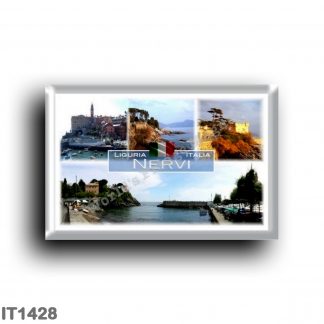 IT1428 Europe - Italy - Liguria - Nervi - Sea Walk Anita Garibaldi - marina - pier - Torre Gropallo