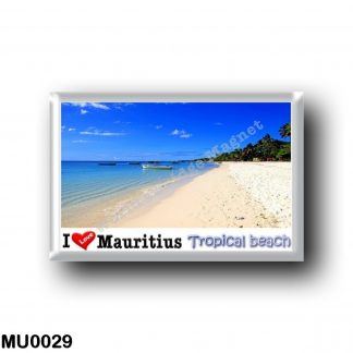 MU0029 Africa - Mauritius - Mauritius - Tropical beach - I Love