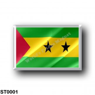 ST0001 Africa - São Tomé and Príncipe - Flag Waving