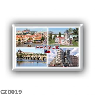 CZ0019 Europe - Czech Republic - Prague - Prague Castle - Old Town Hall - Charles Bridge - Dancing House