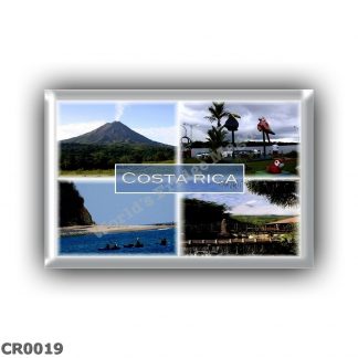 CR0019 America - Costa Rica - Tortuguero National Park - The Arenal Volcano - Sea View - Panorama