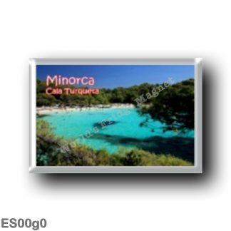 ES00g0 Europe - Spain - Balearic Islands - Minorca - Cala Turqueta - Beach