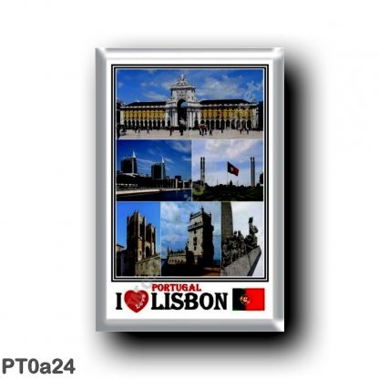 PT0a24 Europe - Portugal - Lisbonl - I Love Mosaic - Rua Augusta Arch - Cathedral - Belem Tower