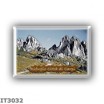 IT3032 Europe - Italy - Dolomites - Group Cadini di Misurina - alpine hut Citta di Carpi - locality Forcella Maraia - seats 32 -