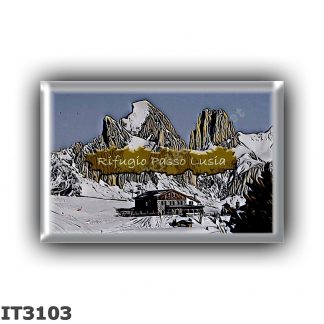 IT3103 Europe - Italy - Dolomites - Group Lagorai - alpine hut Passo Lusia - locality Alpe di Lusia - seats 20 - altitude meters