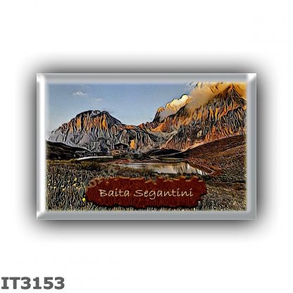 IT3153 Europe - Italy - Dolomites - Group Pale di San Martino - alpine hut Baita Segantini - locality Passo Rolle - seats 2 - al