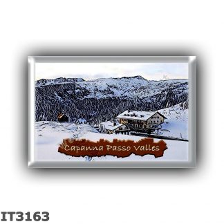 IT3163 Europe - Italy - Dolomites - Group Pale di San Martino - alpine hut Capanna Passo Valles - locality Passo Valles - seats