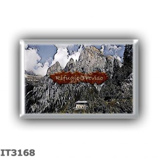 IT3168 Europe - Italy - Dolomites - Group Pale di San Martino - alpine hut Treviso - locality Val Canali - seats 39 - altitude m