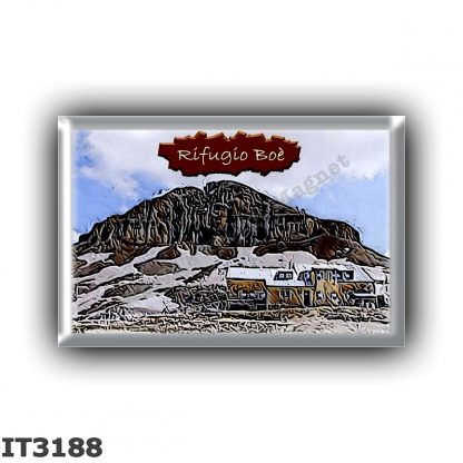 IT3188 Europe - Italy - Dolomites - Group Sella - alpine hut Boe - locality Col Turond - seats 55 - altitude meters 2871