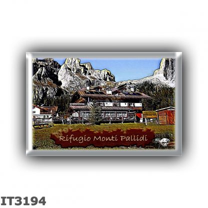IT3194 Europe - Italy - Dolomites - Group Sella - alpine hut Monti Pallidi - locality Pian Schiavaneis - seats 23 - altitude met