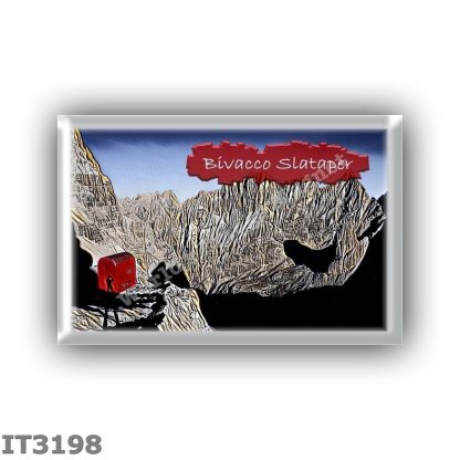 IT3198 Europe - Italy - Dolomites - Group Sorapiss - alpine hut Bivacco Slataper - locality Alto Fond de Ruseco - seats 3 - alti