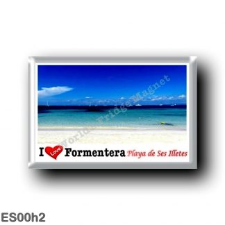 ES00h2 Europe - Spain - Balearic Islands - Formentera - Playa de Ses Illetes - I Love