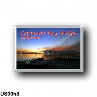US00h3 America - United States - California - Coronado Bay Bridge by Night