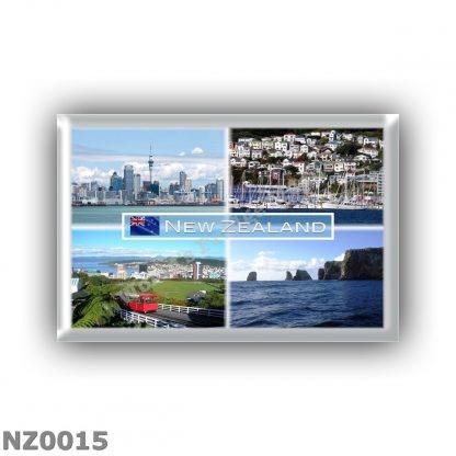 NZ0015 Oceania - New Zealand - Auckland Skyline - Wellington panorama - Wellington Cable Car - Forty Four Chatham Archipelago, C