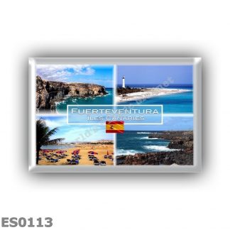 ES0113 Europe - Spain - Iles Canaries - Fuerteventura - Cuevas de Ajyuy - Morro Jable - Beach - Panorama