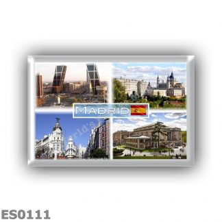 ES0111 Europe - Spain - Madrid - Puerta de Europa - plaza de Castilla - Royal Palace - Metropolis Building - Museo del Prado