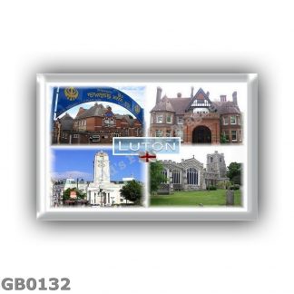GB0132 - Europe - United Kingdom - England - Luton - Guru Nanak Gurdwara Sikh Temple - Wardown Park Museum - Town Hall - Saint M