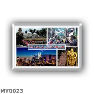 MY0023 - Asia - Malaysia - Kuala Lumpur - Jamek Mosque - Petaling Street Shops - Kuala Night Skyline - Petronas Twin Towers - Ba