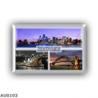 AU0103 Oceania - Australia - Sydney by Night - Sidney view - Opera House - Harbour Bridge
