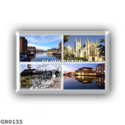 GB0133 Europe - United Kingdom - England -Gloucester - National Waterways Museum - Cathedral - Slimbridge - Gloucester Docks at Night