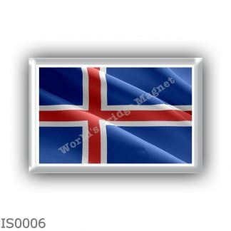 IS0006 Europe - Iceland - flag -waving