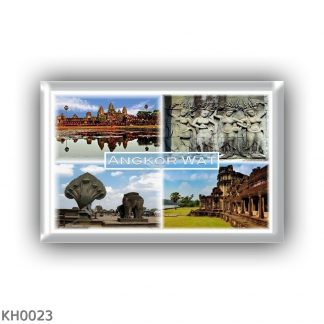KH0023 Asia - Cambodia - Angkor Wat - Awatdevatasuppeleve - Naga and Guardian Lion