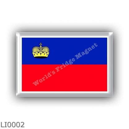 LI0002 - Europe - Liechtenstein - flag