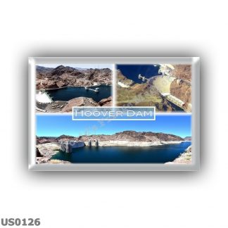 US0126 America - Usa - Nevada - Clark County - Mohave County Arizona - Black Canyon - Hoover dam - Colorado River - Lake Meid - Panorama