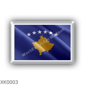 XK0003 Europe – Kosovo - flag - waving